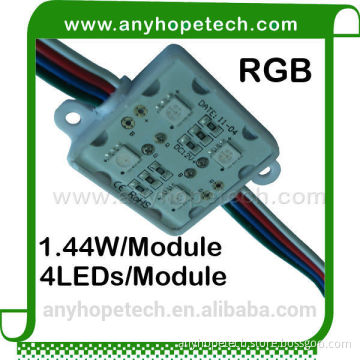 New product tri color outdoor 4 chips 5050 rgb led module